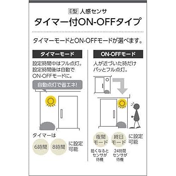 Amazon | コイズミ照明 人感センサ付ポーチ灯 タイマーON-OFF